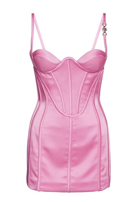 pink Versace corset with pant